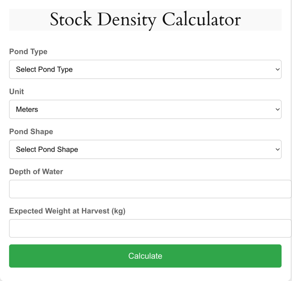 The Best Catfish Stock Density Calculator in 2025